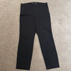 Old Navy Black Pinstripe Pants